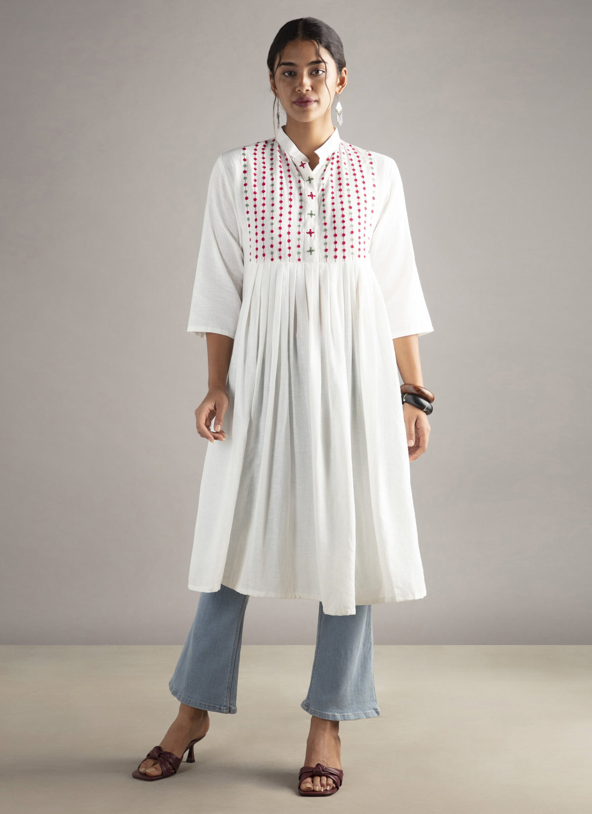 Ameera Off White Cotton Kurta